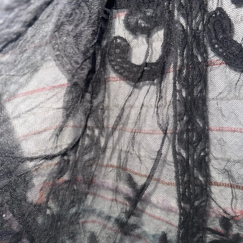 Hayden Black‎ Floral Lace Kimono